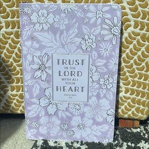 ✨NWT Proverbs 3:5 Zippered Prayer Journal💜
